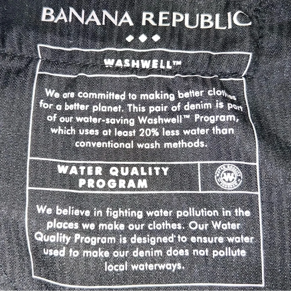 Men’s Banana Republic Athletic Travel Jean/Pant Size 31/34 Shade Black